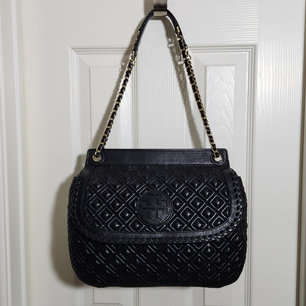 Tory Burch 'Marion' Quilted Convertible Shoulder Bag - Picture 3 of 11